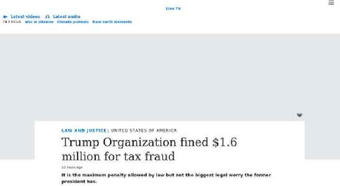 Trump Organization fined $1.6 million for tax fraud