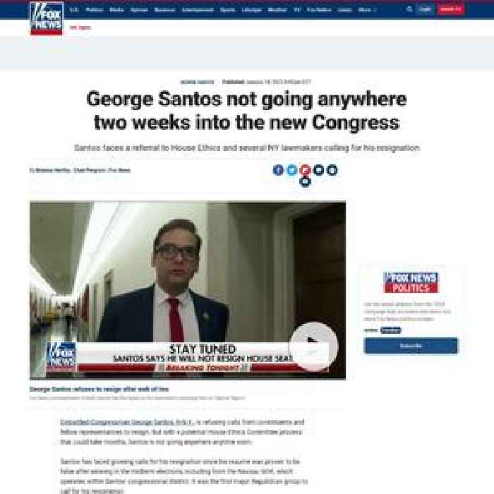 George Santos not going anywhere two weeks into the new Congress