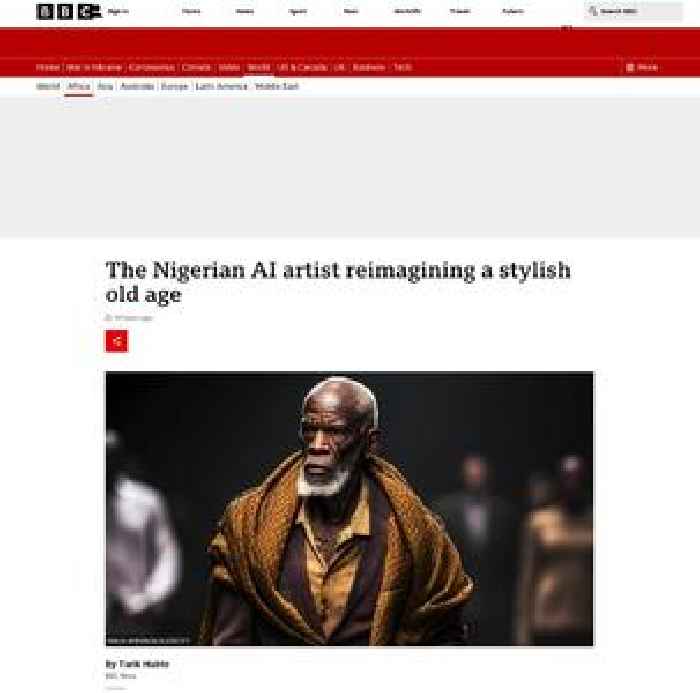 The Nigerian AI artist reimagining a stylish old age