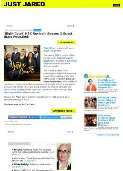 'Night Court' NBC Revival - Season 1 Guest Stars Revealed!
