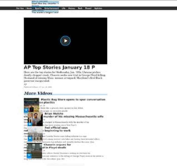 AP Top Stories January 18 P