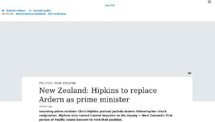 New Zealand: Hipkins to replace Ardern as prime minister