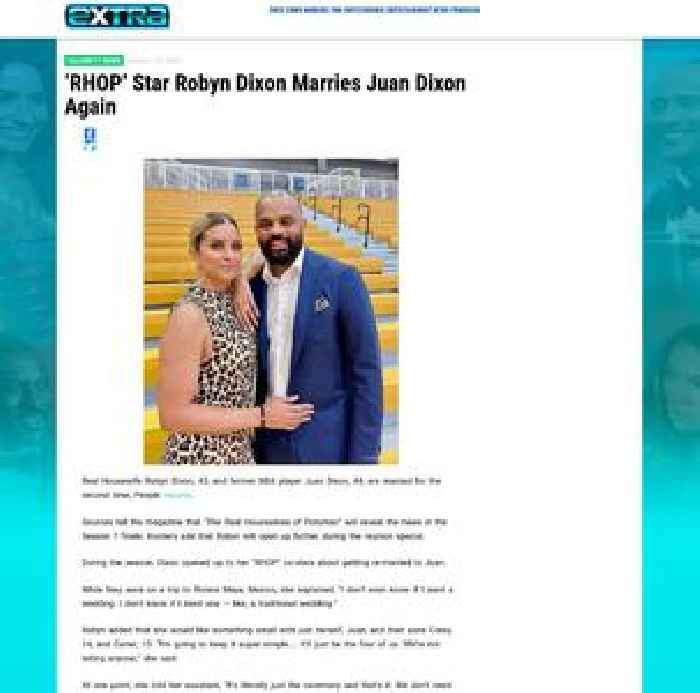 ‘RHOP’ Star Robyn Dixon Marries Juan Dixon Again