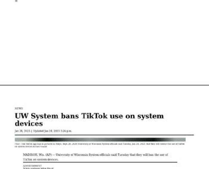 University of Wisconsin System bans TikTok use