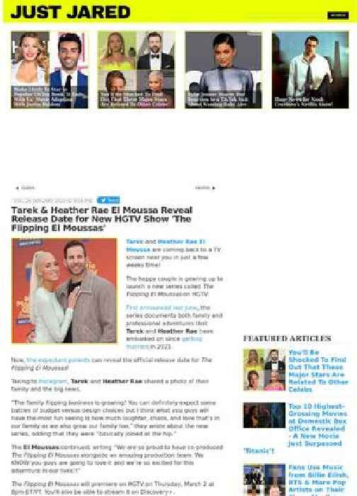 Tarek & Heather Rae El Moussa Reveal Release Date for New HGTV Show 'The Flipping El Moussas'