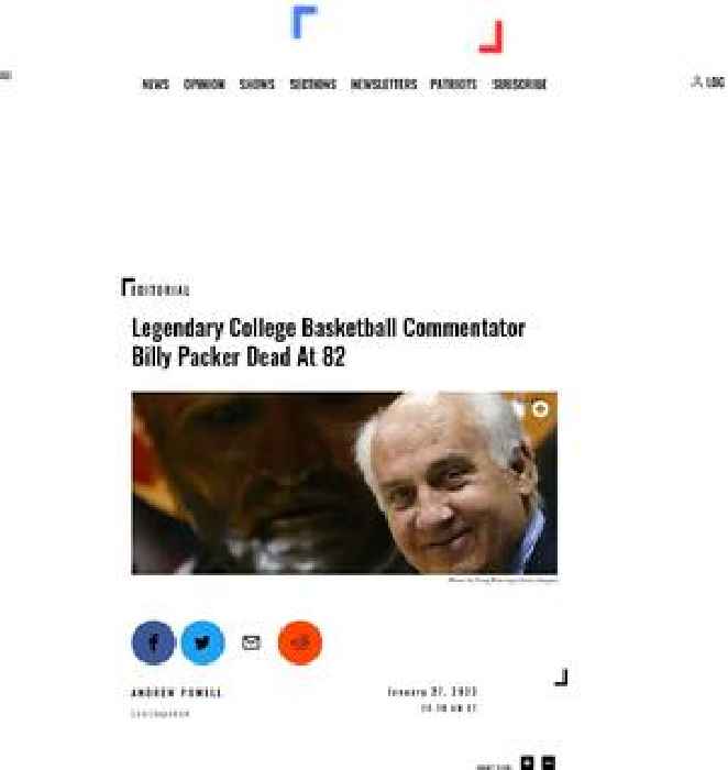 Legendary College Basketball Commentator Billy Packer Dead At 82