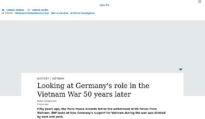 Looking at Germany's role in the Vietnam War 50 years later