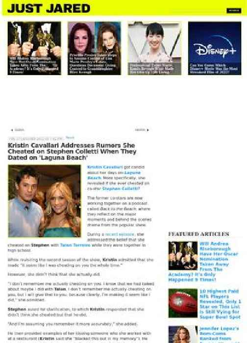 Kristin Cavallari Addresses Rumors She Cheated on Stephen Colletti When They Dated on 'Laguna Beach'