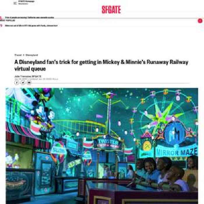 A Disneyland fan’s trick for getting in Mickey & Minnie’s Runaway Railway virtual queue