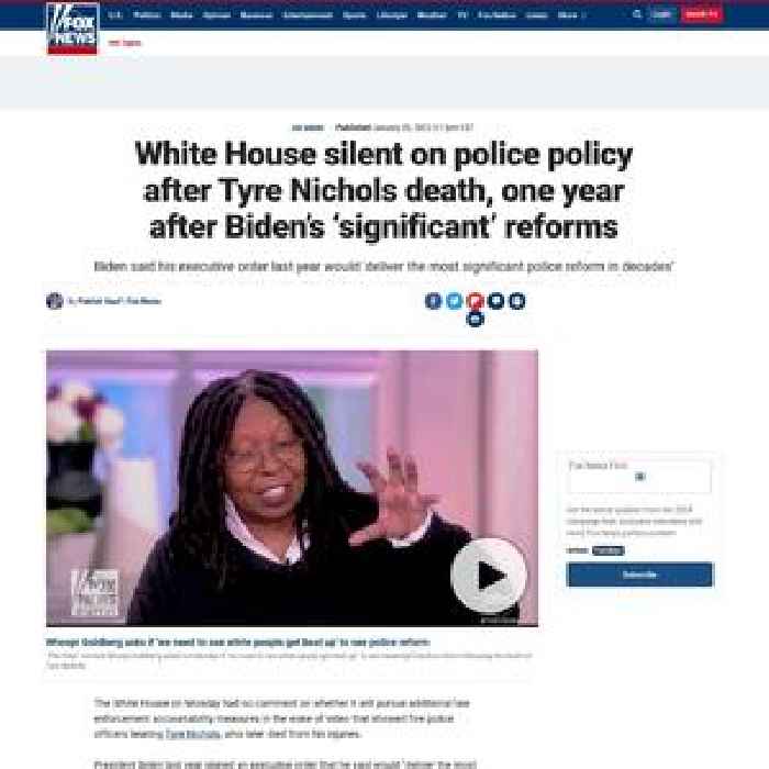 White House silent on police policy after Tyre Nichols death, one year after Biden’s ‘significant’ reforms