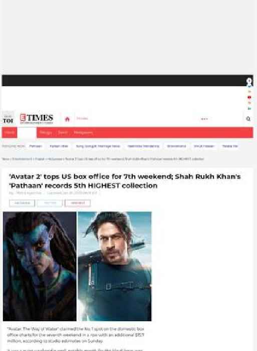 SRK's Pathaan makes splash at US box office