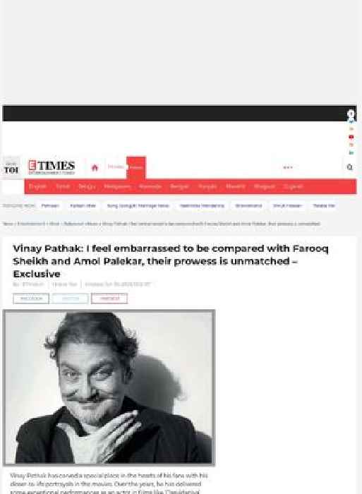 Vinay Pathak on life at the movies: Exclusive