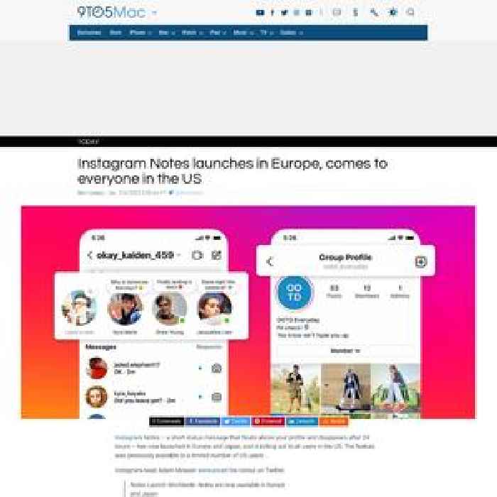 Instagram Notes launches in Europe, comes to everyone in the US