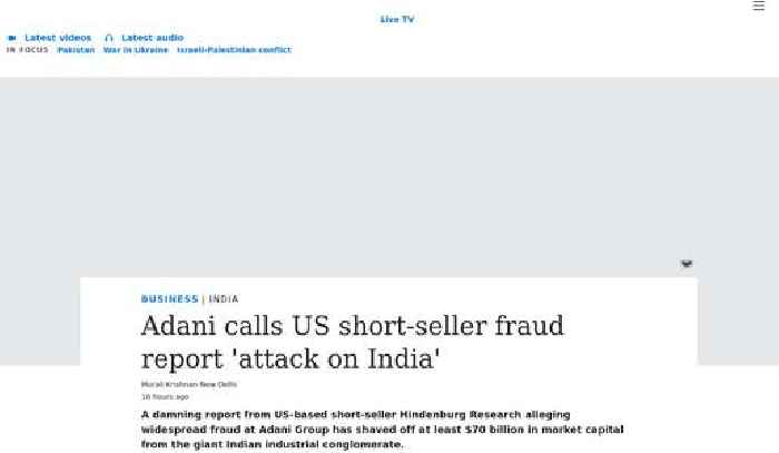 Adani says US short-seller fraud report an 'attack on India'