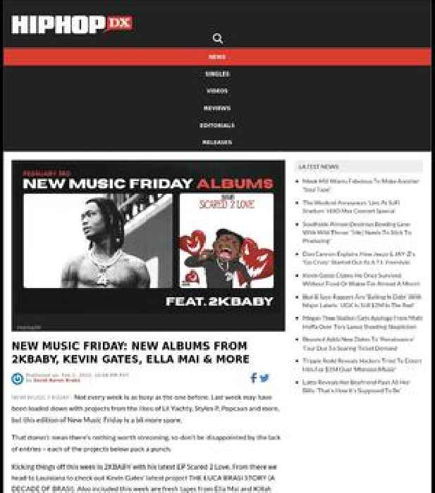 New Music Friday - New Albums From 2KBABY, Kevin Gates, Ella Mai + More