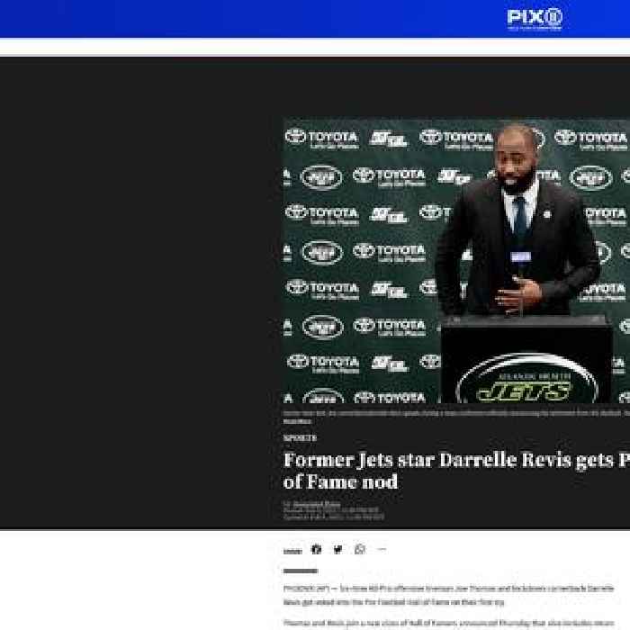 Former Jets star Darrelle Revis gets Pro Football Hall of Fame nod