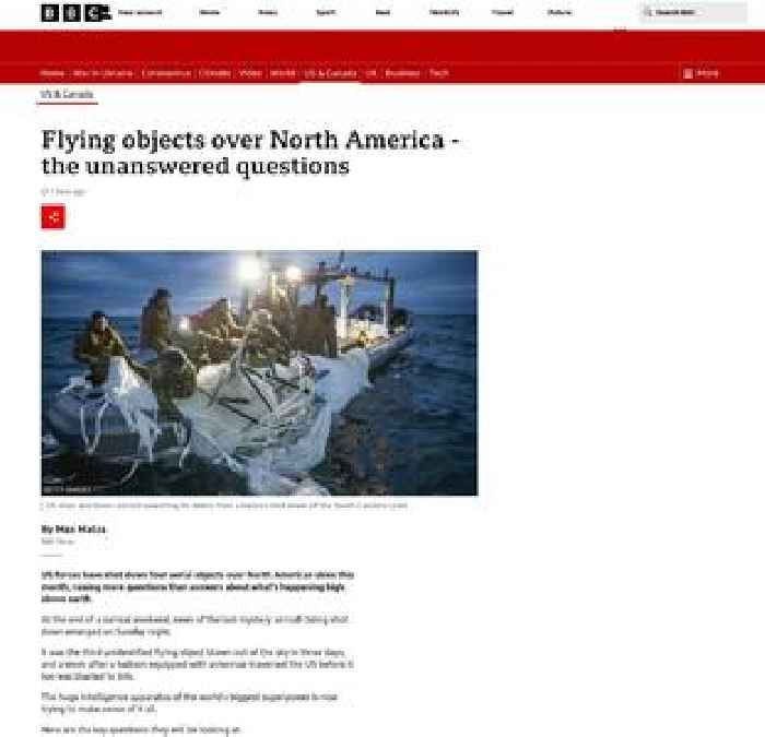 What we know about the flying objects over North America