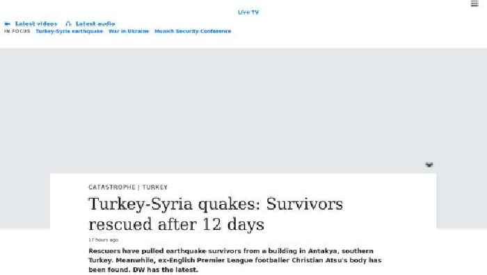 Turkey-Syria quakes: Survivors rescued after 12 days