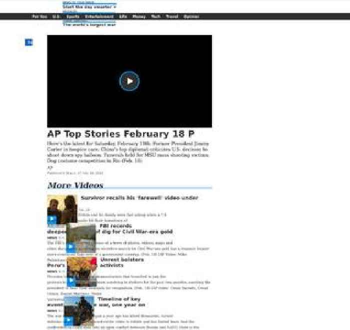 AP Top Stories February 18 P
