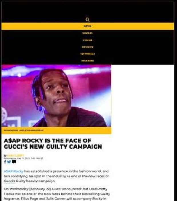A$AP Rocky Is The Face of Gucci’s New Guilty Campaign