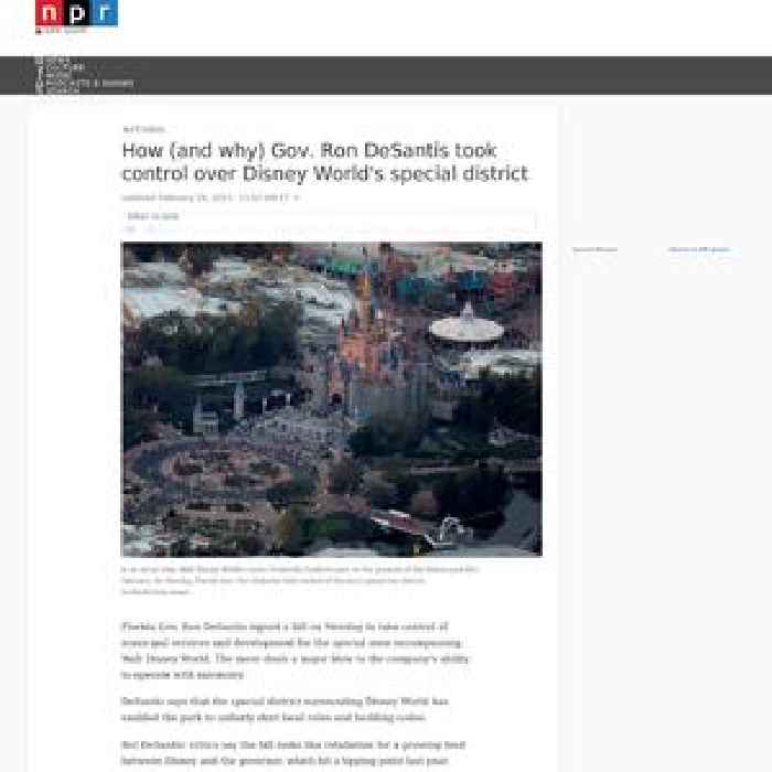 Florida Gov. Ron DeSantis cements control of Disney World's special district