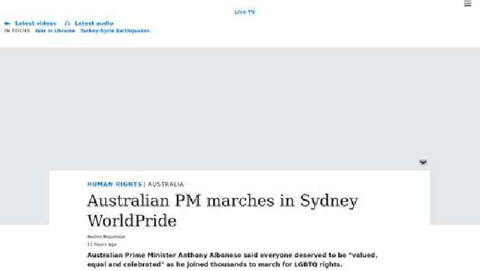 Australian PM marches in Sydney WorldPride