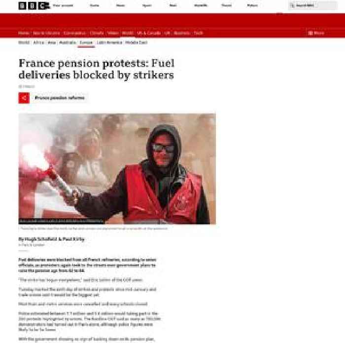 France braces for pension reform strikes