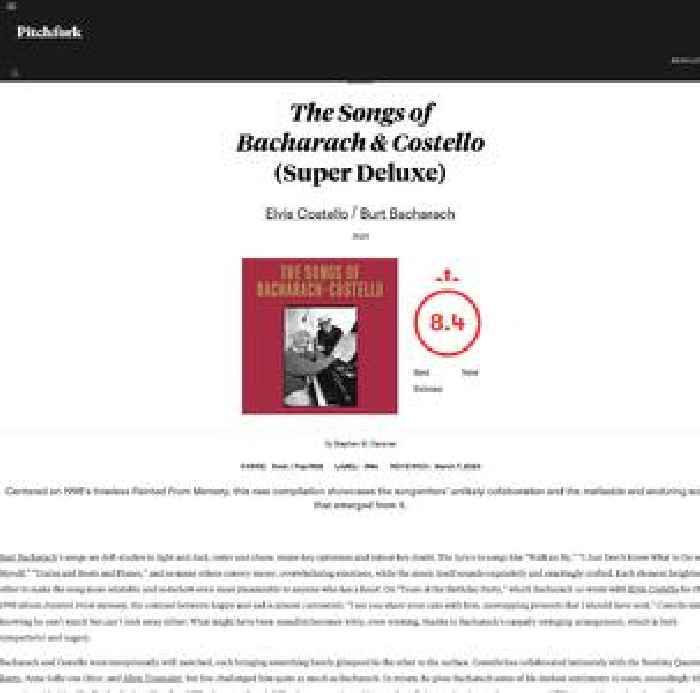 Elvis Costello / Burt Bacharach: The Songs of Bacharach & Costello (Super Deluxe)