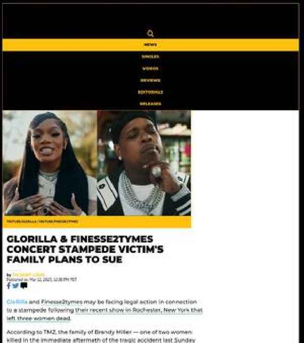 GloRilla & Finesse2tymes Concert Stampede Victim's Family Plans To Sue