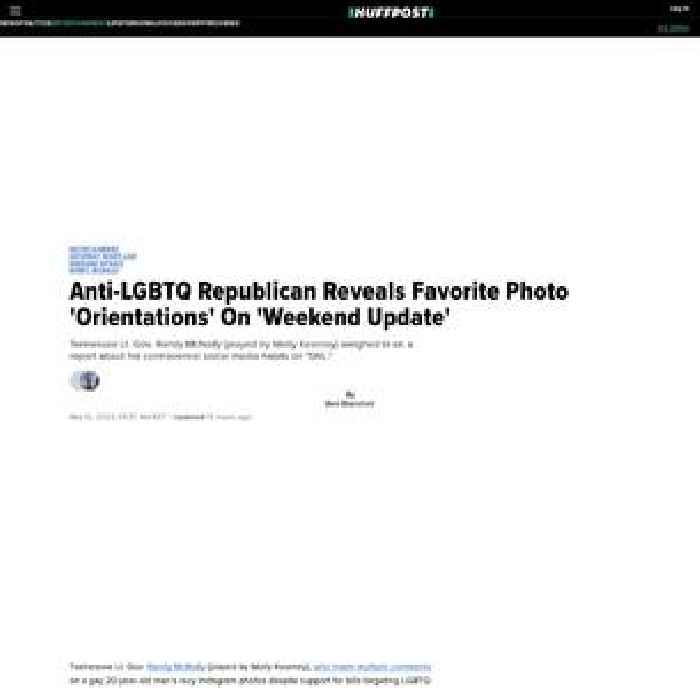 

    Anti-LGBTQ Republican Reveals Favorite Photo 'Orientations' On 'Weekend Update'

