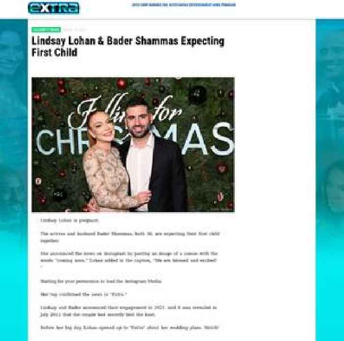Lindsay Lohan & Bader Shammas Expecting First Child