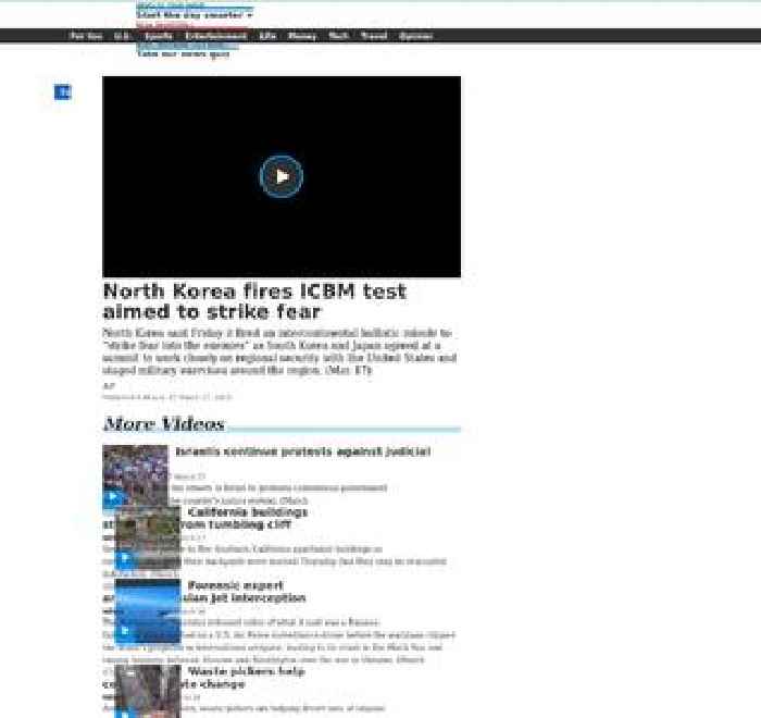 North Korea fires ICBM test aimed to strike fear