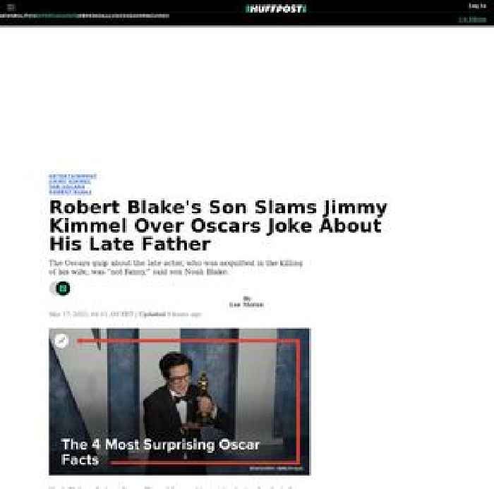 

    Robert Blake's Son Slams Jimmy Kimmel Over Oscars Joke About His Late Father

