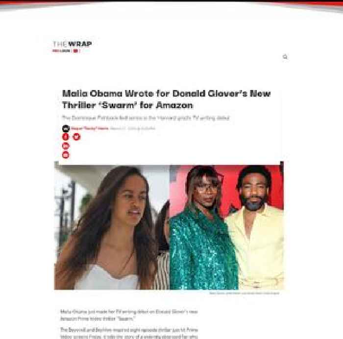 Malia Obama Wrote for Donald Glover’s New Thriller ‘Swarm’ for Amazon