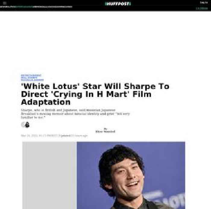 

    'White Lotus' Star Will Sharpe To Direct 'Crying In H Mart' Film Adaptation

