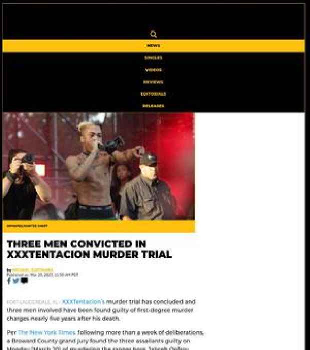 Three Men Convicted In XXXTentacion Murder Trial