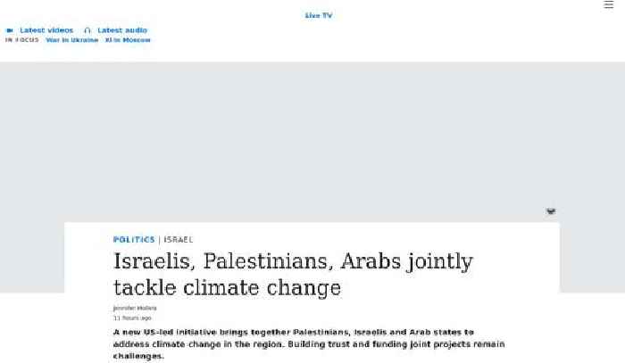 Israelis, Palestinians and Arabs join forces to tackle climate change