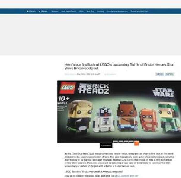 Here’s our first look at LEGO’s upcoming Battle of Endor Heroes Star Wars BrickHeadz set