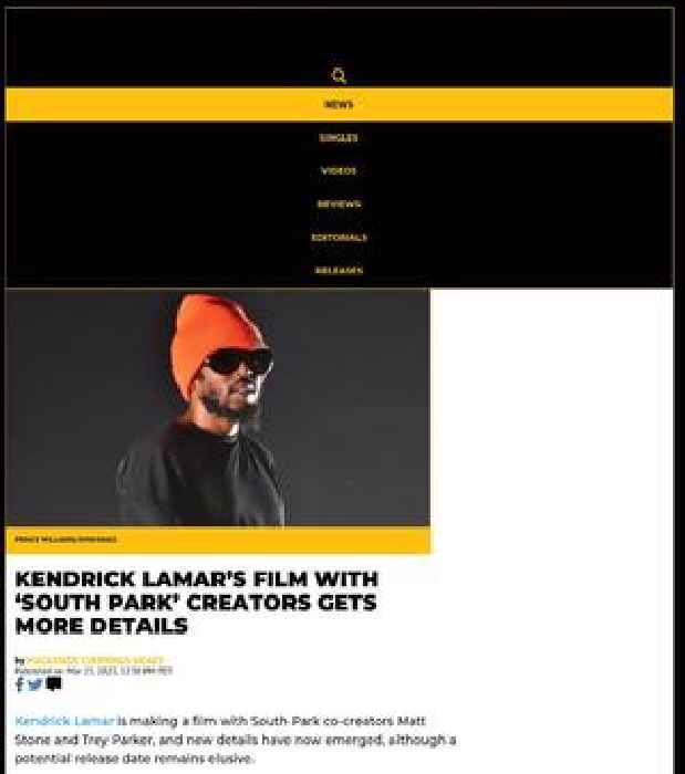 Kendrick Lamar’s Film With ‘South Park’ Creators Gets More Details