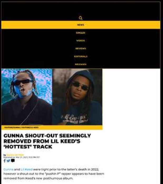 Gunna Shout-Out Seemingly Removed From Lil Keed’s ‘Hottest’ Track