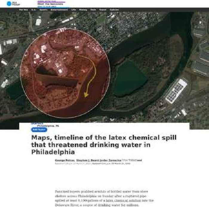 Maps, timeline of the latex chemical spill that threatened drinking water in Philadelphia