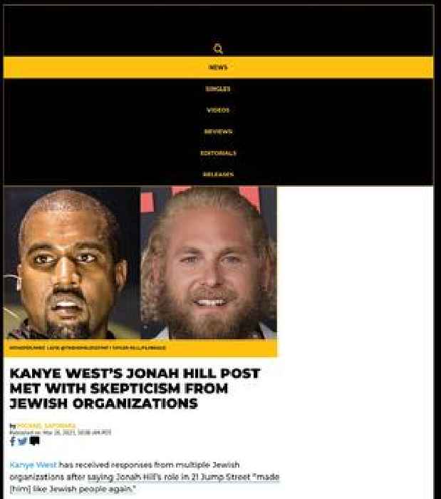 Kanye West’s Jonah Hill Post Met With Skepticism From Jewish Organizations