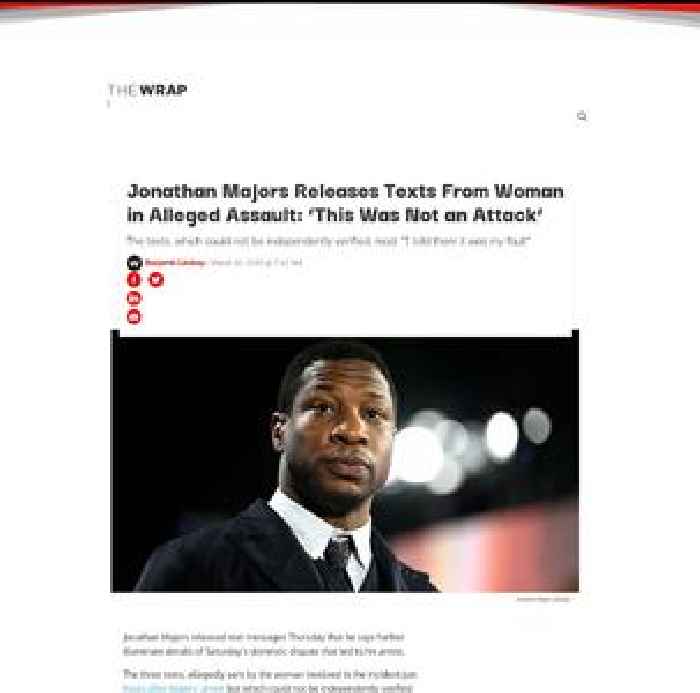 Jonathan Majors Releases Texts From Woman in Alleged Assault: ‘This Was Not an Attack’