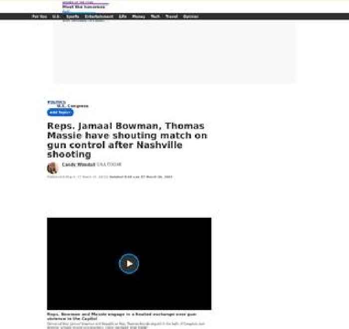 Reps. Jamaal Bowman, Thomas Massie have shouting match on gun control after Nashville shooting