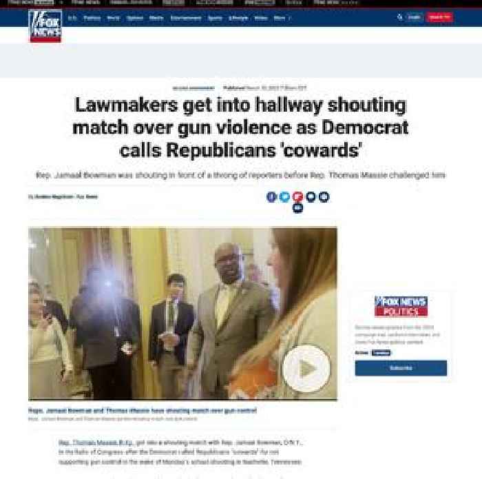 Lawmakers get into hallway shouting match over gun violence as Democrat calls Republicans 'cowards'