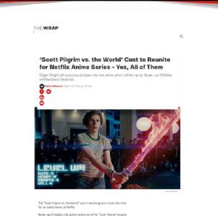 ‘Scott Pilgrim vs. the World’ Cast to Reunite for Netflix Anime Series – Yes, All of Them