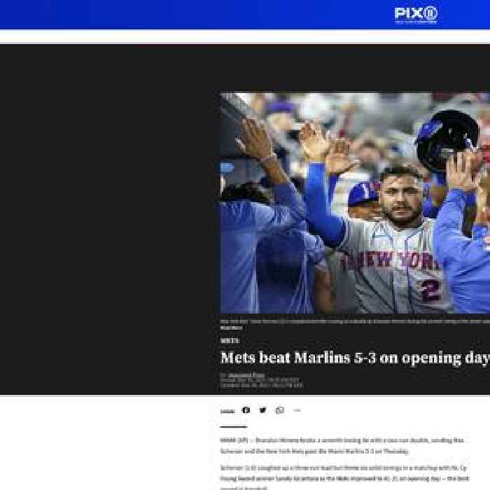 Mets beat Marlins 5-3 on opening day