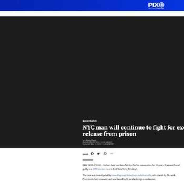 NYC man will continue to fight for exoneration after release from prison
