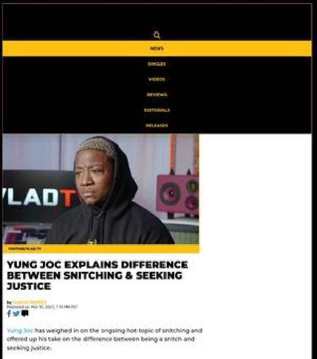 Yung Joc Explains Difference Between Snitching & Seeking Justice