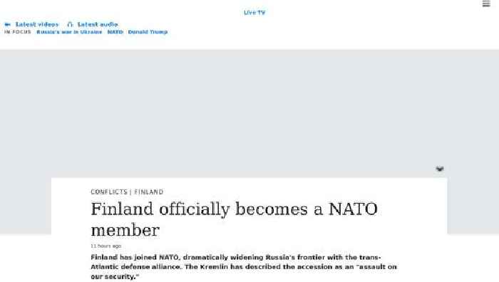 Finland officially becomes a NATO member